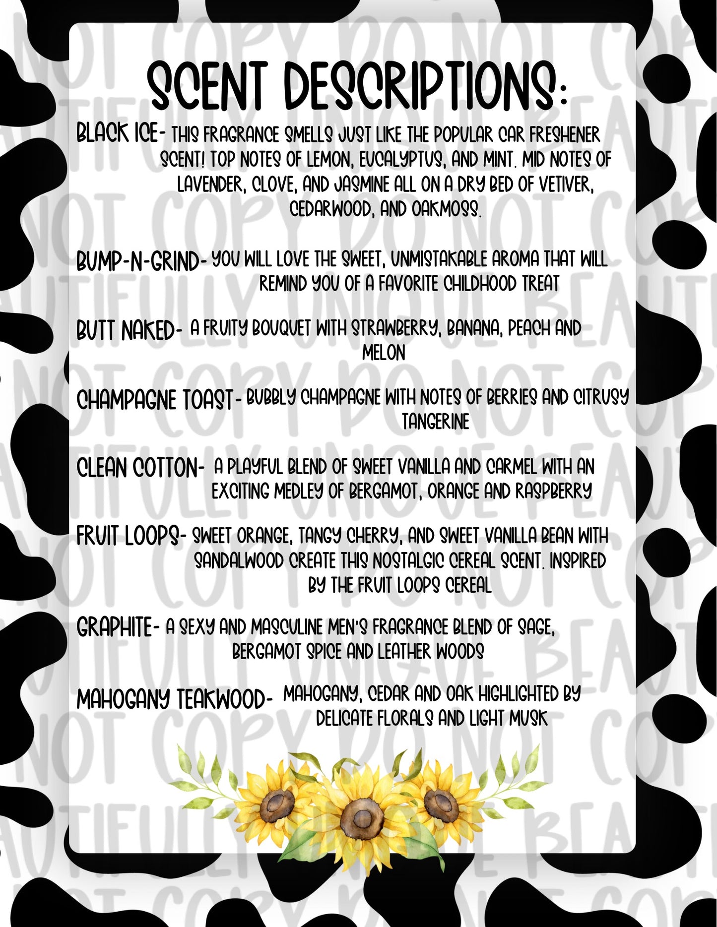 Scent List