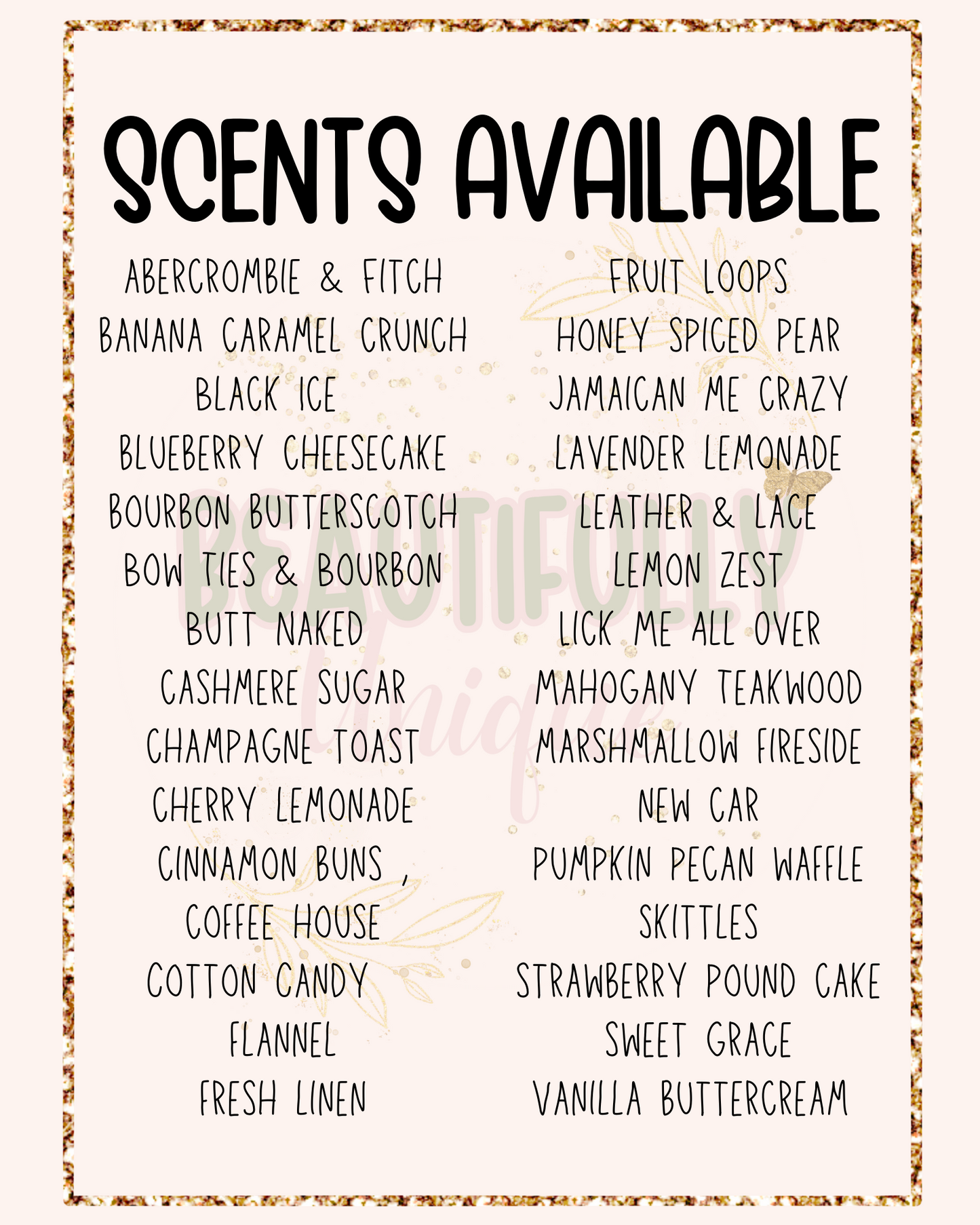 Scent List