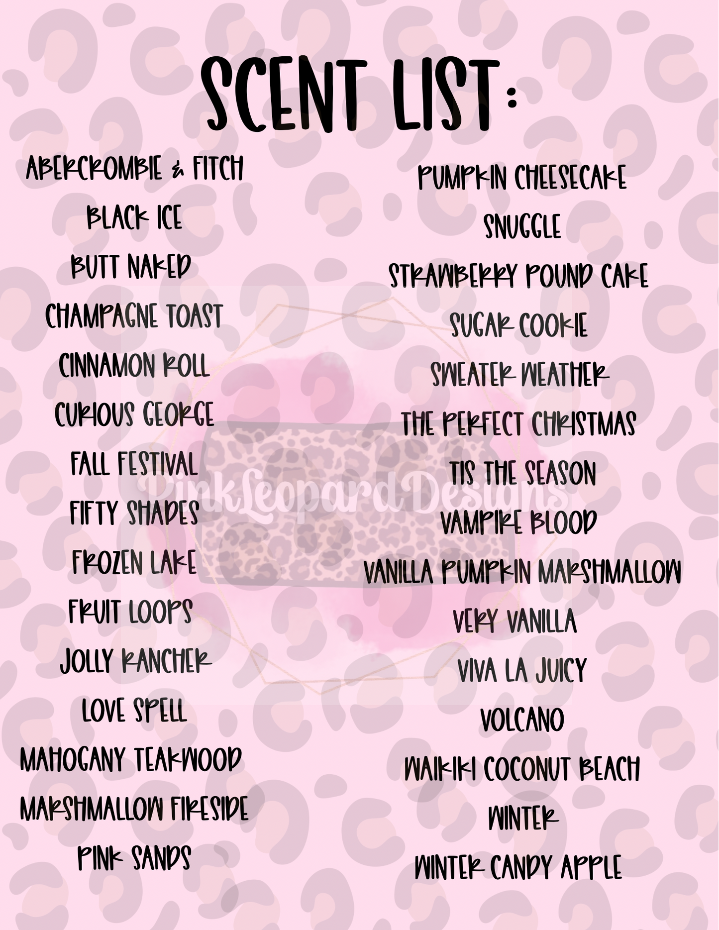 Scent List