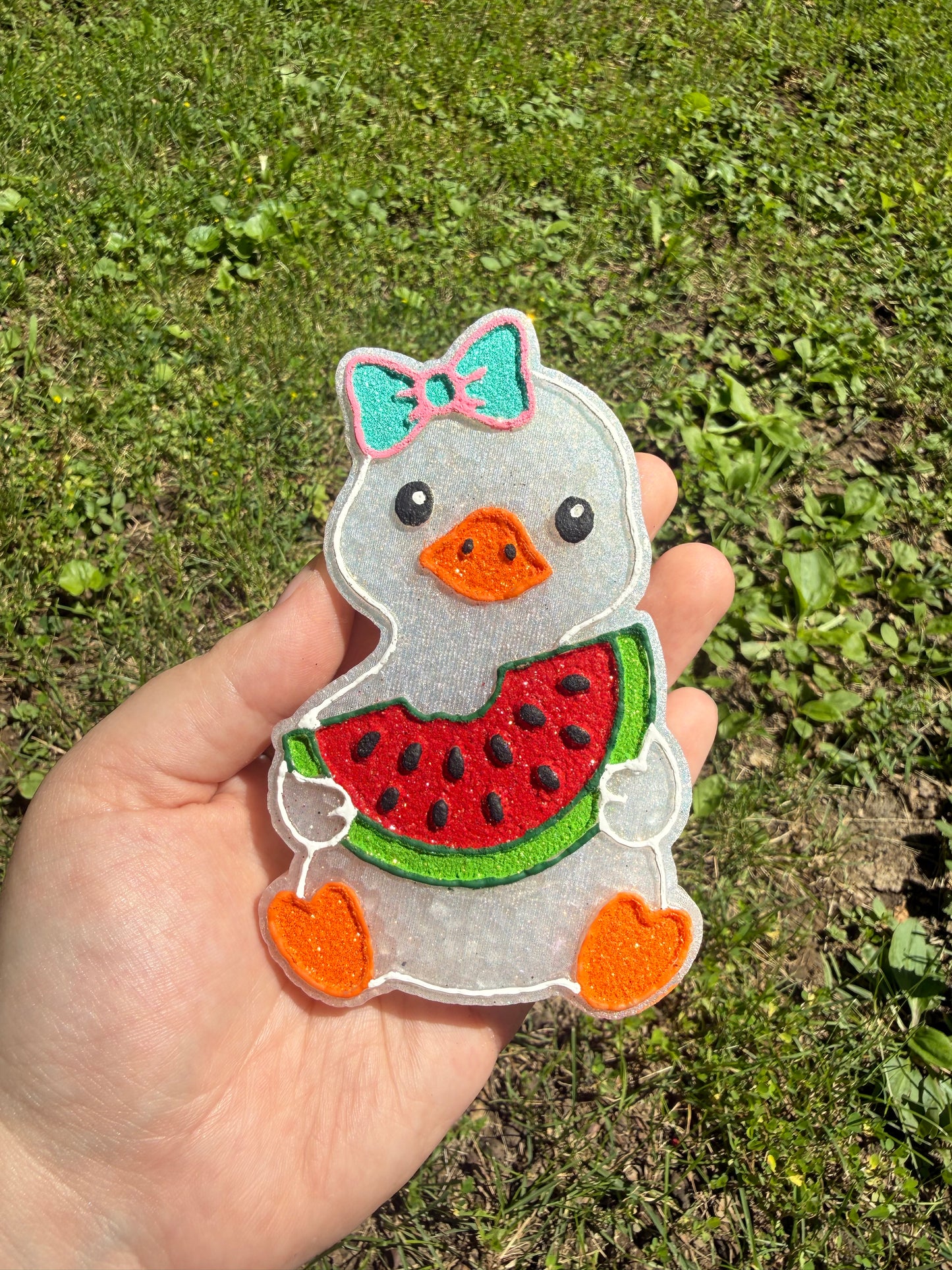 RTS Glitter Watermelon Goose- Pina Colada