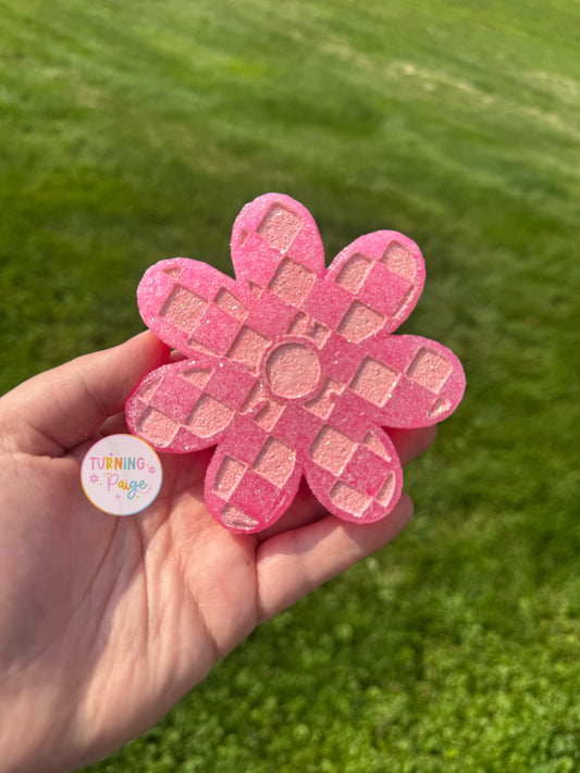 Pink Checkered Daisy