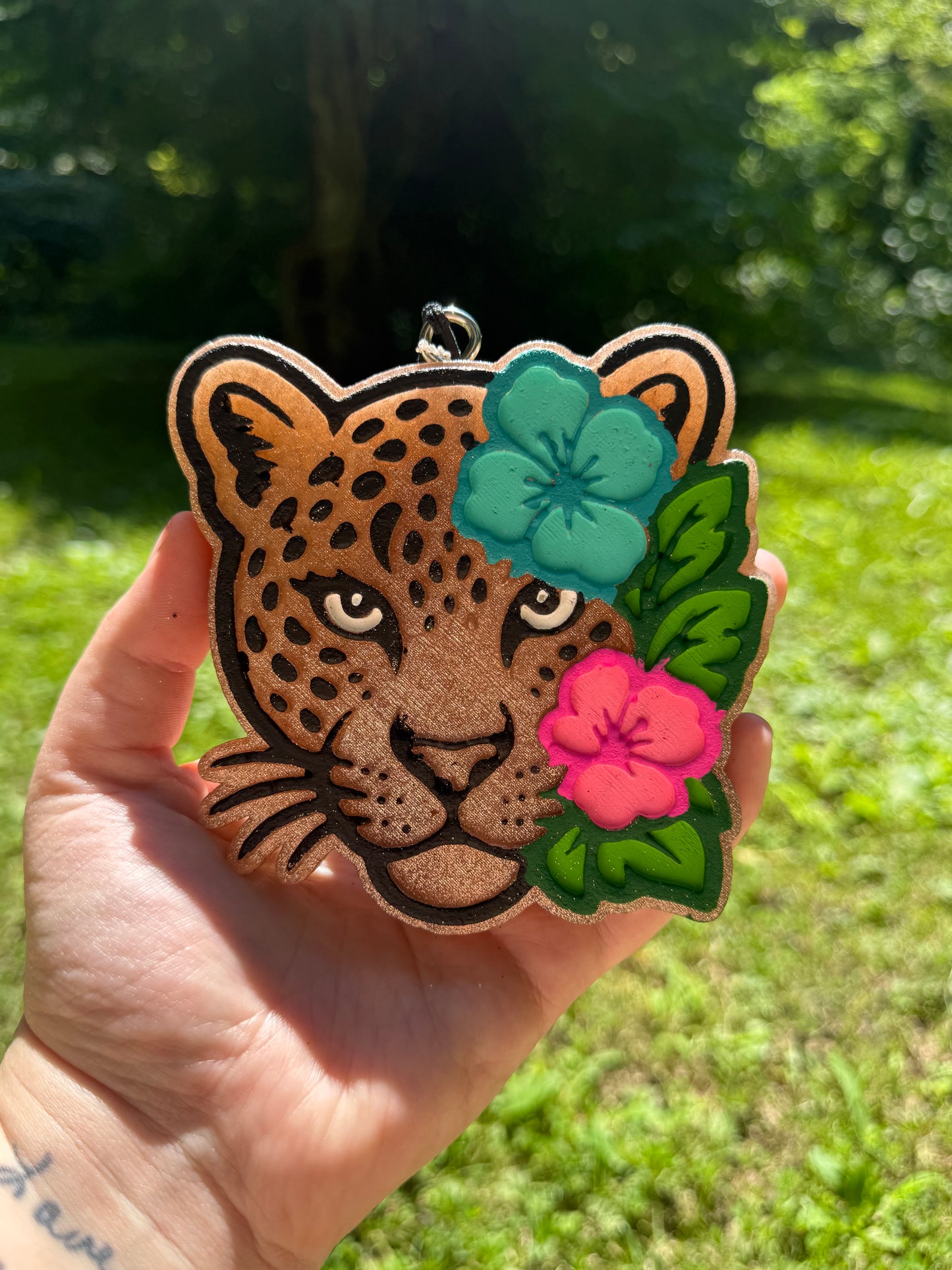 Floral Leopard