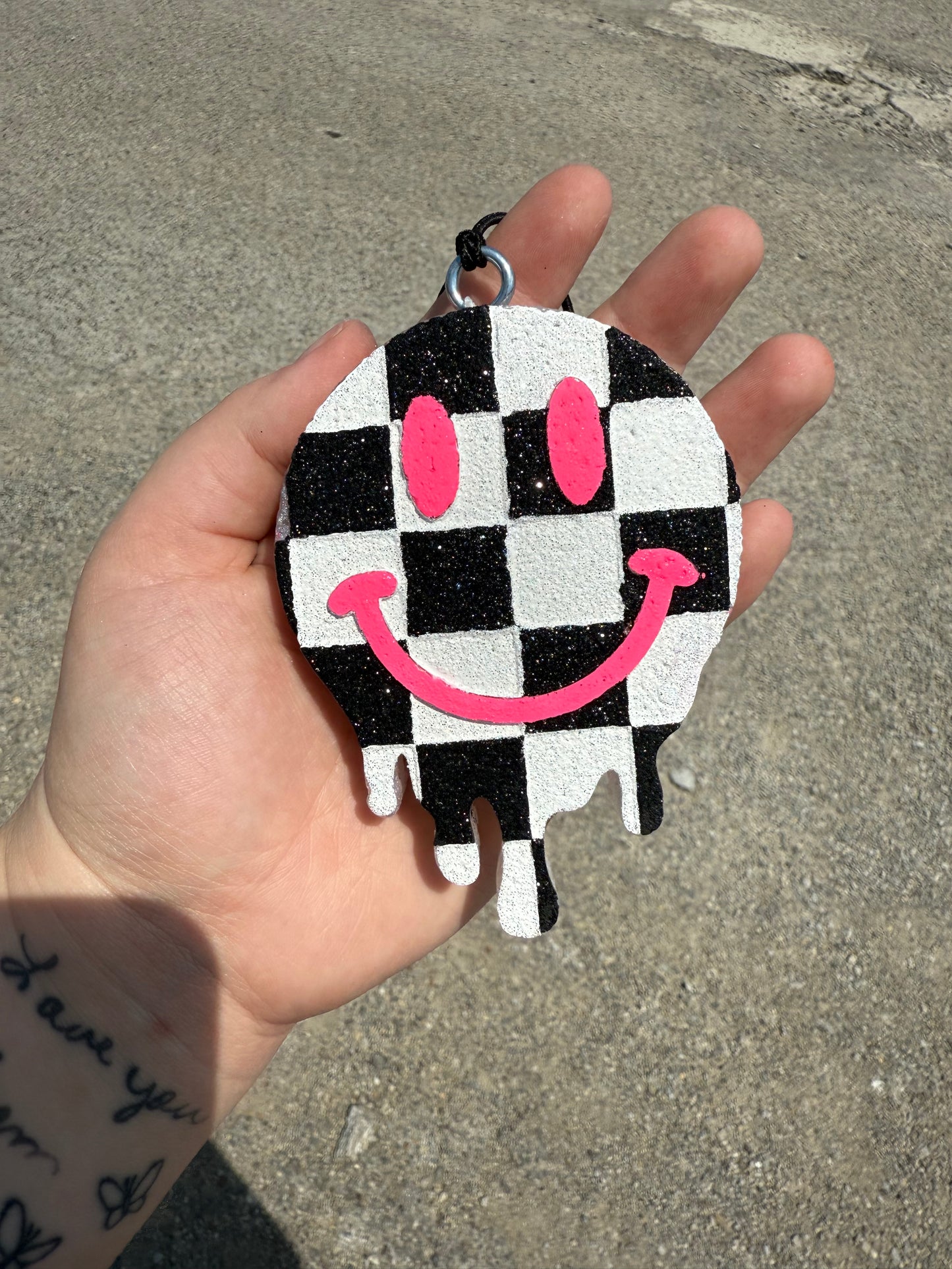 Checkered Drip Smiley