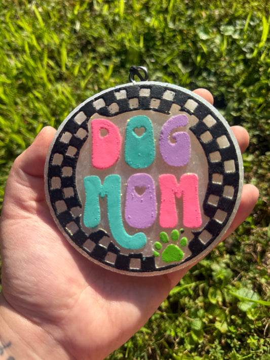 Checkered Dog Mom